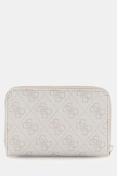 Guess Portofel crem pentru femei LAUREL SLG MEDIUM ZI Kadın SWSD8500140-DVL