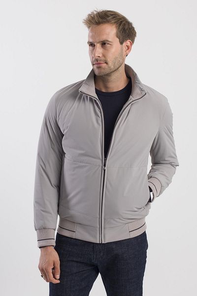 Jakamen Stone Comfort Fit Stand Collar Coat
