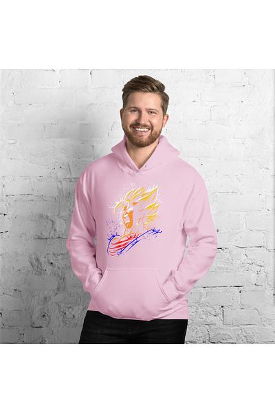 Moda Glo Φούτερ Unisex Goku με στάμπα με κουκούλα