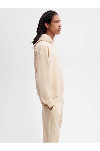 The Champ Clothing Μπεζ Jogger Sweatpants - Βαμβακερό, αναπνεύσιμο, κανονική εφαρμογή, ελαστική μέση και πόδια