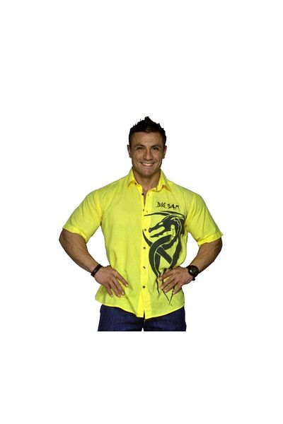 Big Sam Dragon Detailed Sports Shirt 5005