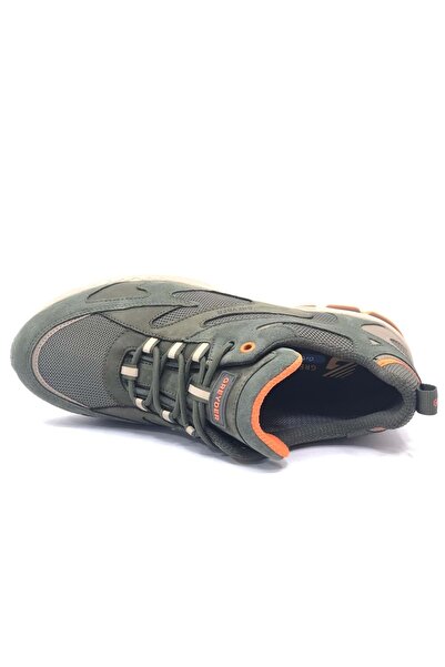 Kids Club Shoes Greyder 17781 MR Su Geçirmez Sympatex Sneaker Deri Erkek Ayakkabı HAKİ