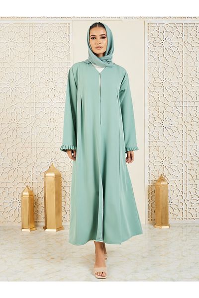 Anthrilo By Styli عباية بأكمام مطوية