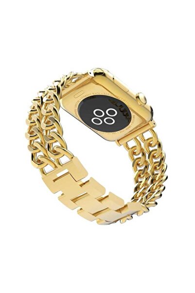 UnDePlus Apple Watch 44/45/46/49mm Kordon Cowboy Zincir Metal Kordon 2/3/4/5/...