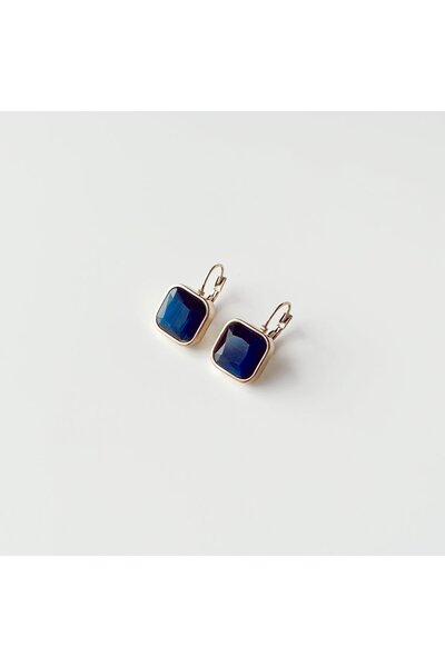 Boise Atelier Navy Steel Earring | Çelik Küpe