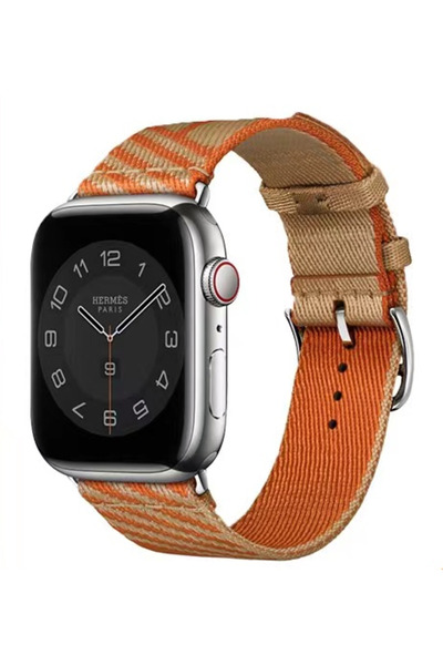 UnDePlus Apple Watch 44/45/46/49mm Kordon Hermes Simple Tour Jumping 2/3/4/5/...