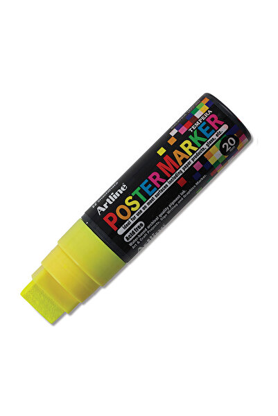 artline Vârf marker pentru poster: 20,0mm Galben fluorescent