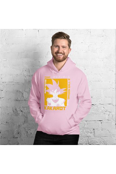 Moda Glo Unisex Kakarot Dragon Ball z Φούτερ με κουκούλα