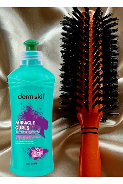 Dermokil 300 ml Hair Care Cream and Curl - Determining Hair Brush