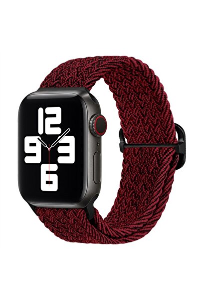 UnDePlus Apple Watch 44/45/46/49mm Kordon Örgü Tokalı Kordon 2/3/4/5/6/se/7/8...