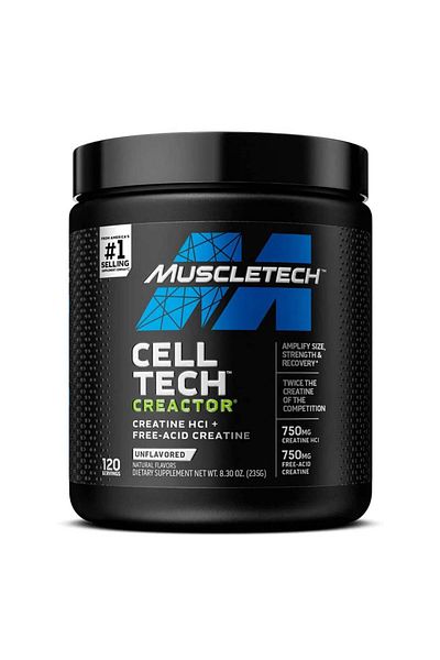 MUSCLETECH Creatine Cell Tech Creactor, Unflavored, 120