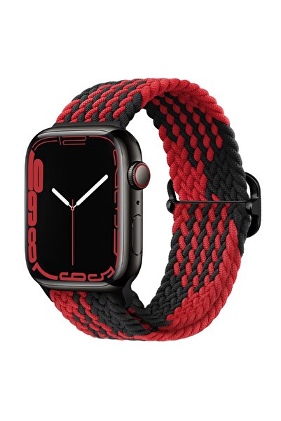 UnDePlus Apple Watch 44/45/46/49mm Kordon Örgü Tokalı Kordon 2/3/4/5/6/se/7/8/9/10/11/ultra