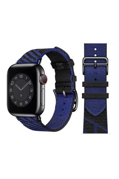 UnDePlus Apple Watch 10/11/12 42mm-38/40/41mm Uyumlu Kordon Hermes Simple Tou...