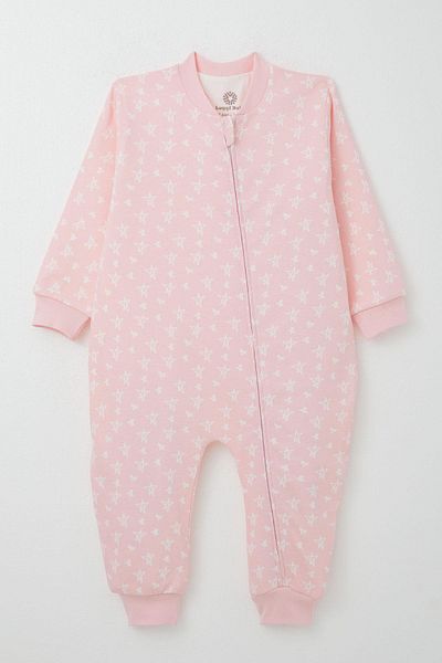 Luggi Baby Star Patterned Pink Girl's Sleeping Bag - Age 1-6
