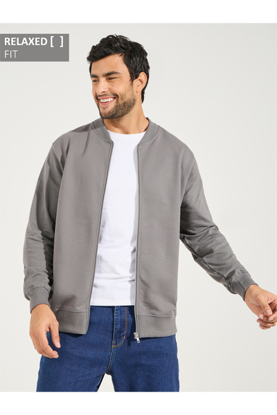 Styli Zip Through Relaxed Bomber Jacket
