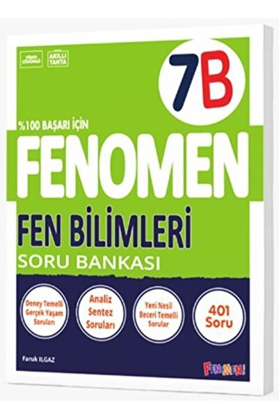 Fenomen Yayıncılık Fenomen Okul Yayınları 7. Sınıf Fen Bilimleri B Fenomen Soru Bankası