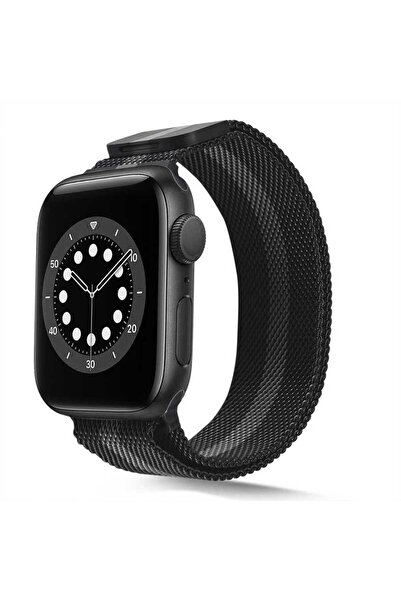 UnDePlus Apple Watch 44/45/46/49mm Kordon Milano Loop Metal Kordon 2/3/4/5/6/se/7/8/9/10/11/ultra
