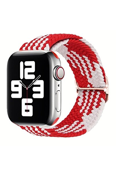 UnDePlus Apple Watch 44/45/46/49mm Kordon Örgü Tokalı Kordon 2/3/4/5/6/se/7/8...
