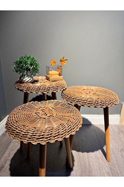 Naciye home Rattan servis sehpası