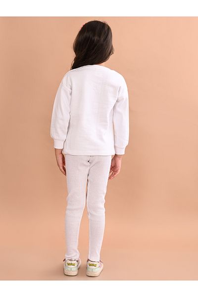 LilPicks By Styli Floral Print Sweatshirt & Leggings Set