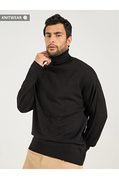 Styli Relaxed Fit Turtle Neck Lightweight Sweater