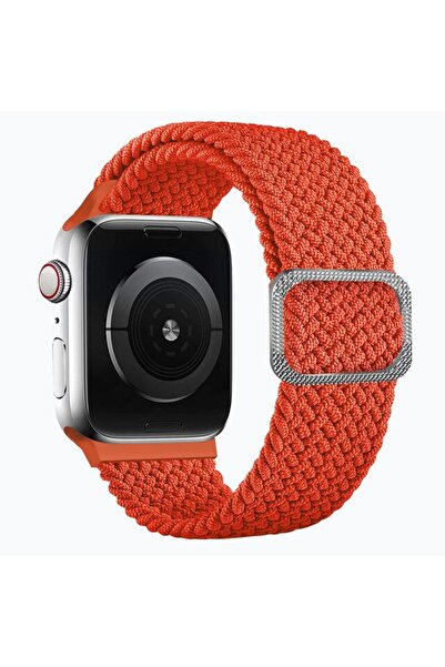 UnDePlus Apple Watch 44/45/46/49mm Kordon Örgü Tokalı Kordon 2/3/4/5/6/se/7/8...
