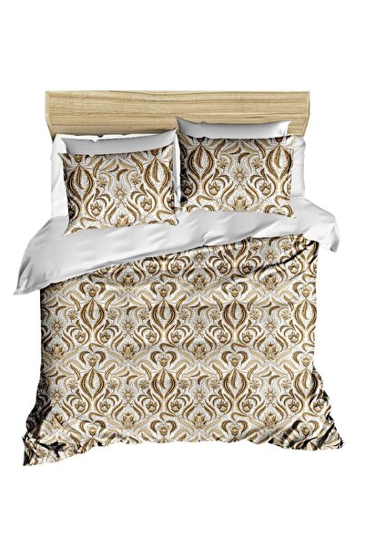 Fabeteks Leaf Pattern Digital Double Duvet Cover Set