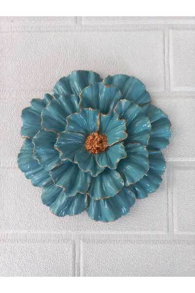 Store Dekoratif Duvar Ve Masa Çiçeği-ege Mavi-16.5x16.5cm