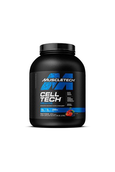 MUSCLETECH Cell Tech Creatine Formula, Fruit Punch, 6 LB
