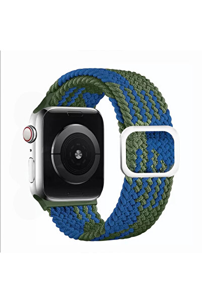 UnDePlus Apple Watch 44/45/46/49mm Kordon Örgü Tokalı Kordon 2/3/4/5/6/se/7/8...