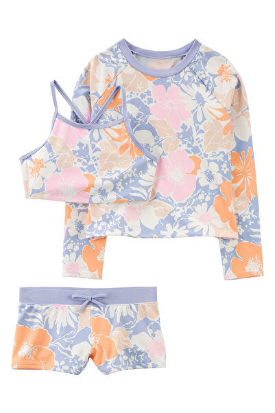 Carter's Kız Çocuk Güneş Koruyucu 3'lü Mayo Set