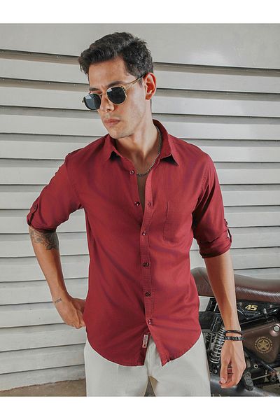 High Star By Styli Classic Spread Collar Casual Shirt