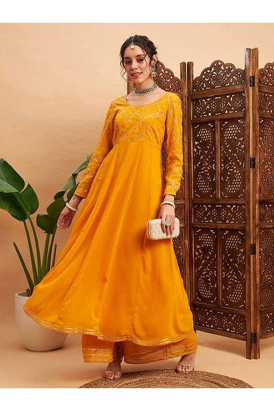 Sassafras By Styli Embellished Anarkali Maxi Kurta