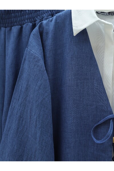 Modamorfo Sada kimon s předními kalhotami s dvojitým zavazováním