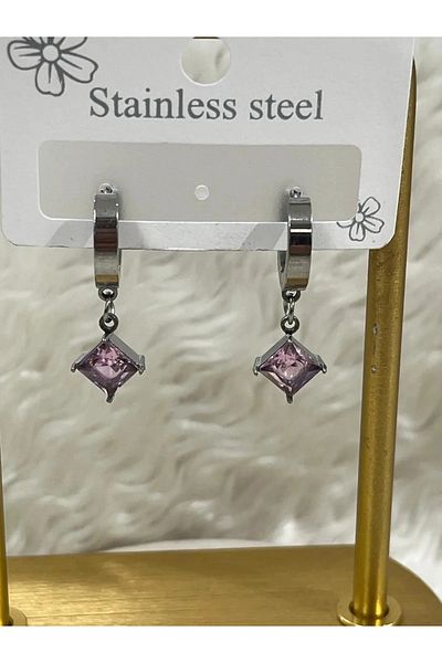 YASİN TOPÇU Steel Silver Earrings