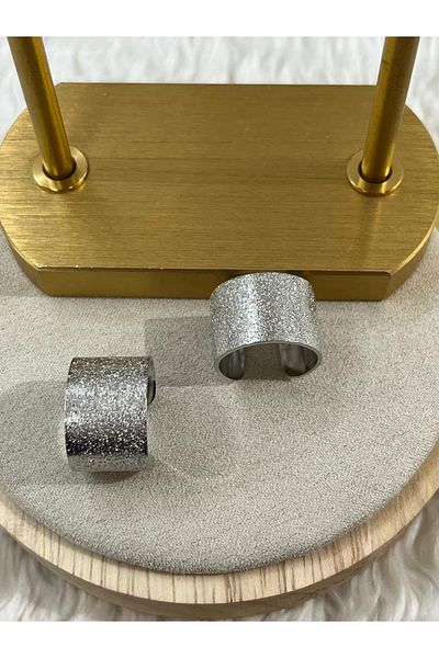 YASİN TOPÇU Steel Silver Earrings
