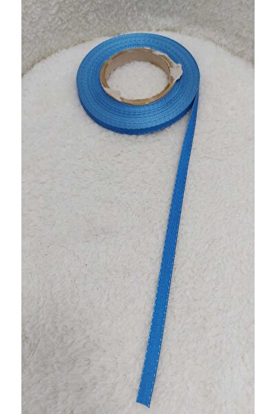 BİGÜMEX 25 метрів блакитної атласної стрічки з швом - 1 рулон