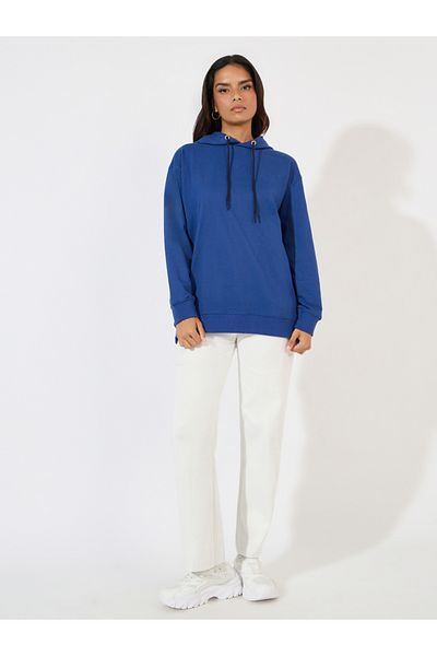 Styli Regular Fit Longline Hoodie