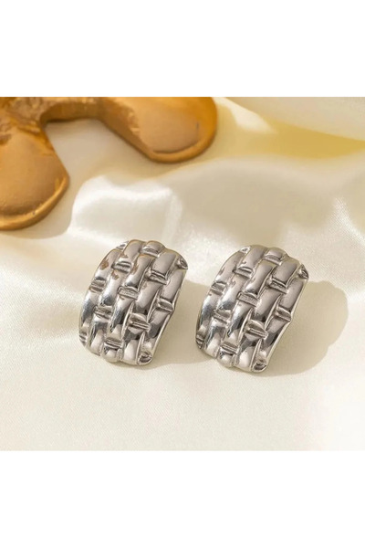 YASİN TOPÇU حلق فضي من الفولاذ