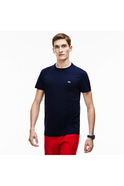 Lacoste Erkek Regular Fit Bisiklet Yaka Lacivert T-Shirt