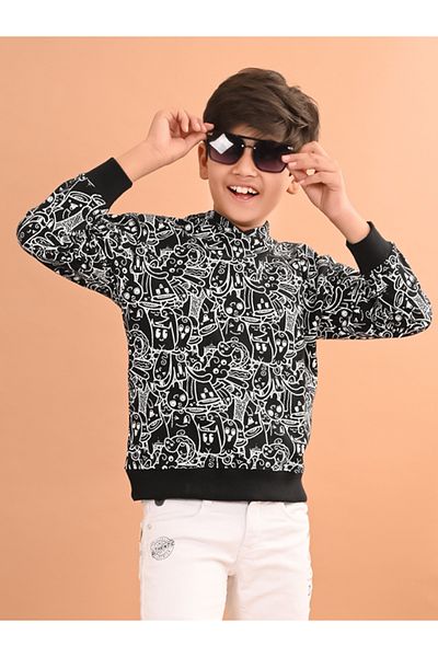 LilPicks By Styli Graffiti Graphic Print Hoodie