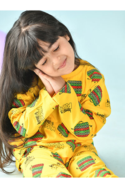 Anthrilo By Styli Pop It Graphic Print Top & Pyjama Set