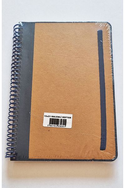 Modellino Kraft Hard Cover 13X21Cm Spiral Stylus Lined A5 Notepad - 1 Piece with Edge Color Options