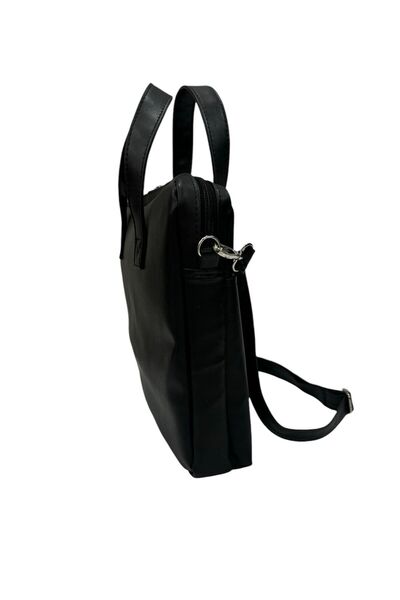 ErcanBag Laptop İpad evrak bilgisayar çantası siyah renk askılı