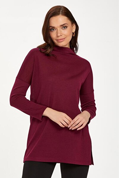 İKİLER Yarım Balıkçı Uzun Kol Triko Bluz 234-1740