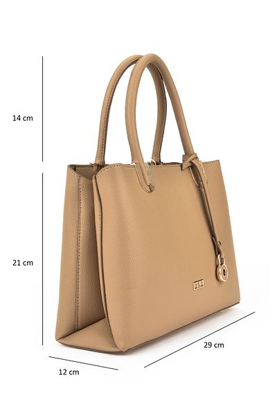 Ziya Women's Shoulder and Hand Bag - 143979 Z3073 Sand Color