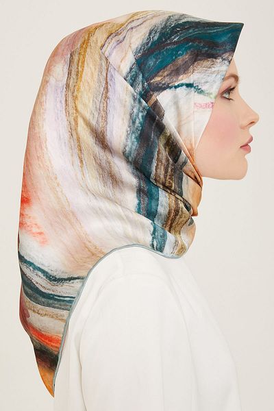 Armine - Μεταξωτό Φουλάρι 2024 Άνοιξη Καλοκαίρι Twill Silk 9102-34