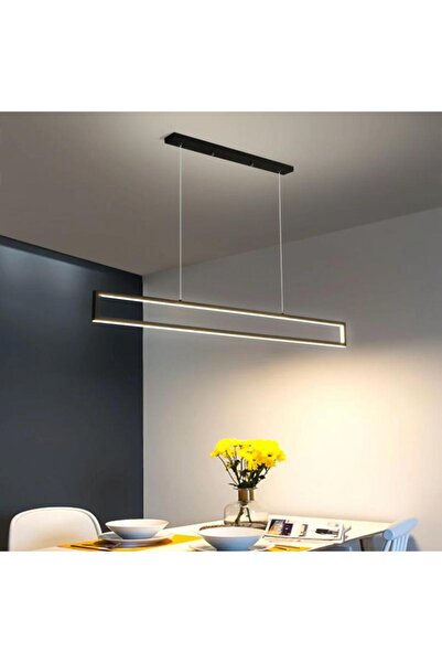 Vonalight Modern Ledli, Dekoratif Dikdörtgen, YemekMasası,Sarkıt, Avize, Siya...