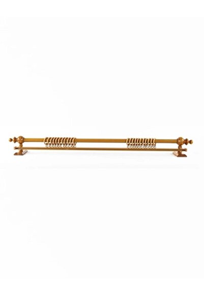 Genel Markalar Meşe Tek Raylı Ahşap Rustik Perde Askısı ve Alüminyum Rustik B...