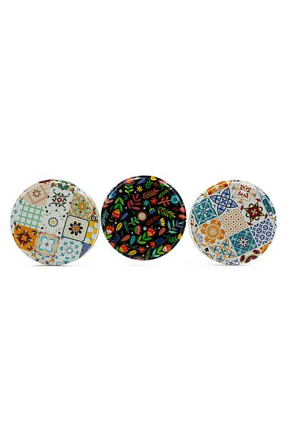 repro design Special Design 82 mm Jar Lid 3 Different Models 15 Pieces